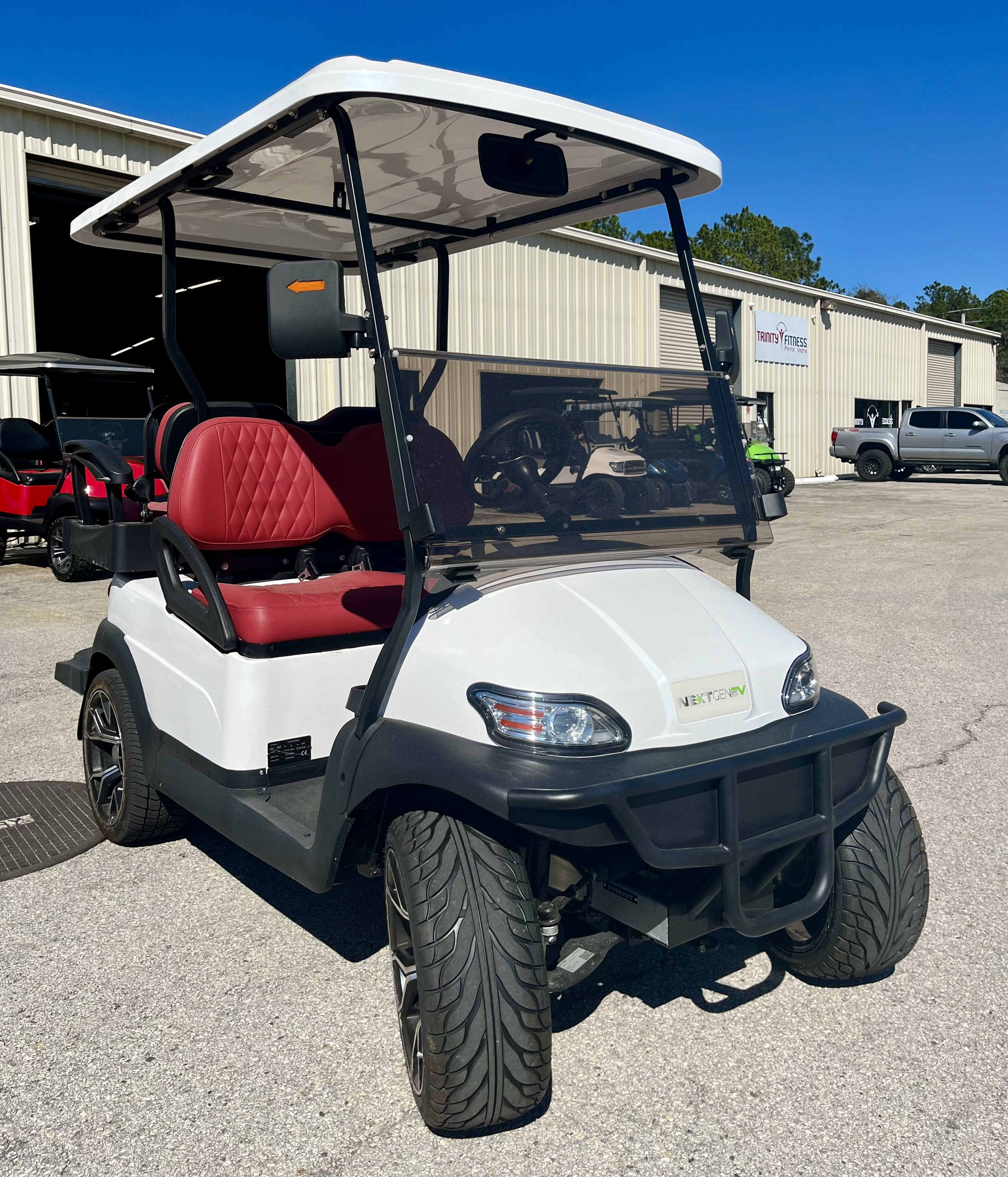 2024 NextGen White New 4 Seater Golf Carts Nextgen Carts Golf Cart Sales & Services