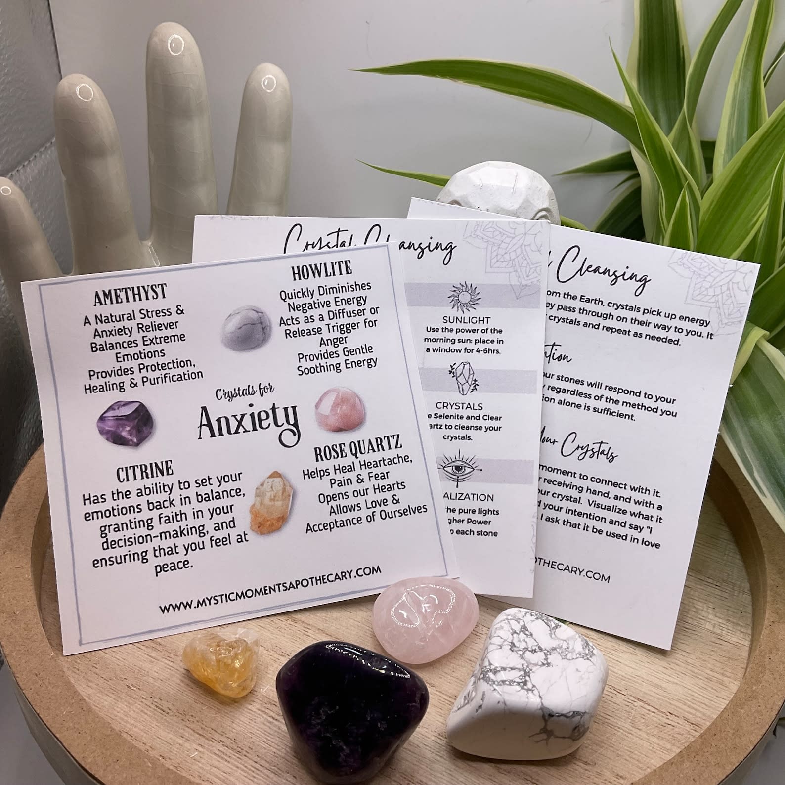 Anxiety Release Crystal Kit - Crystal Kits - Mystic Moments Apothecary -  Local Jewelers