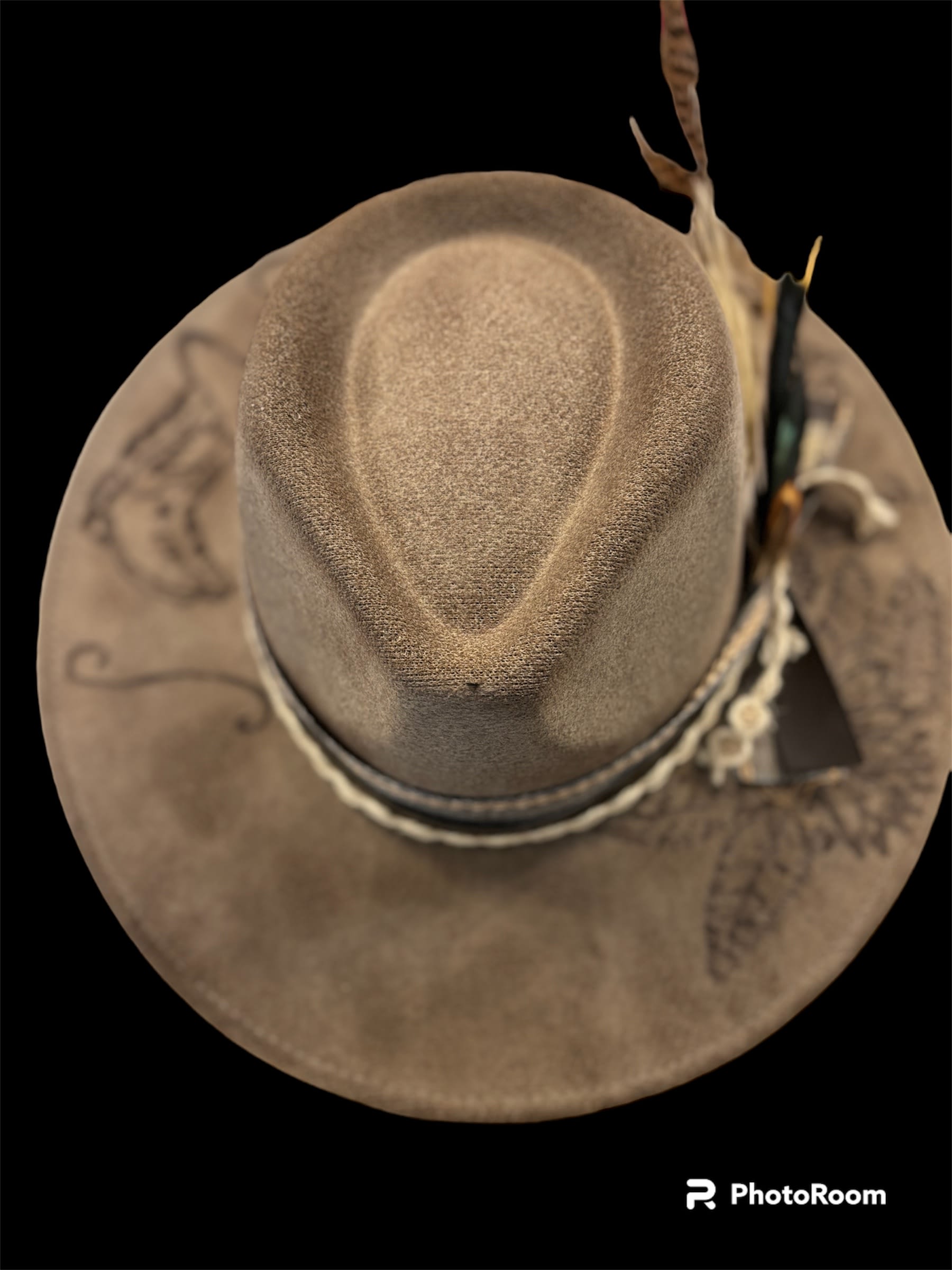 Hand Burned Charlie Horse Hat - Available Hats - Combustible 