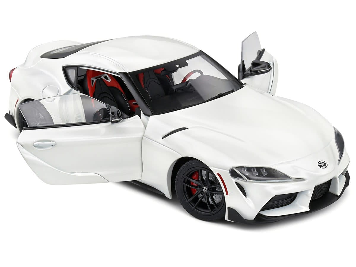 2023 Toyota GR Supra White Pearl Metallic 1/18 Diecast - Solido