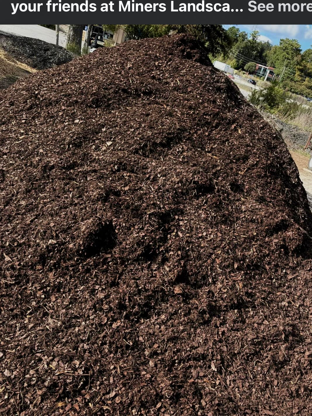 Brown Mulch Miner's Landscape Supply South Carolina