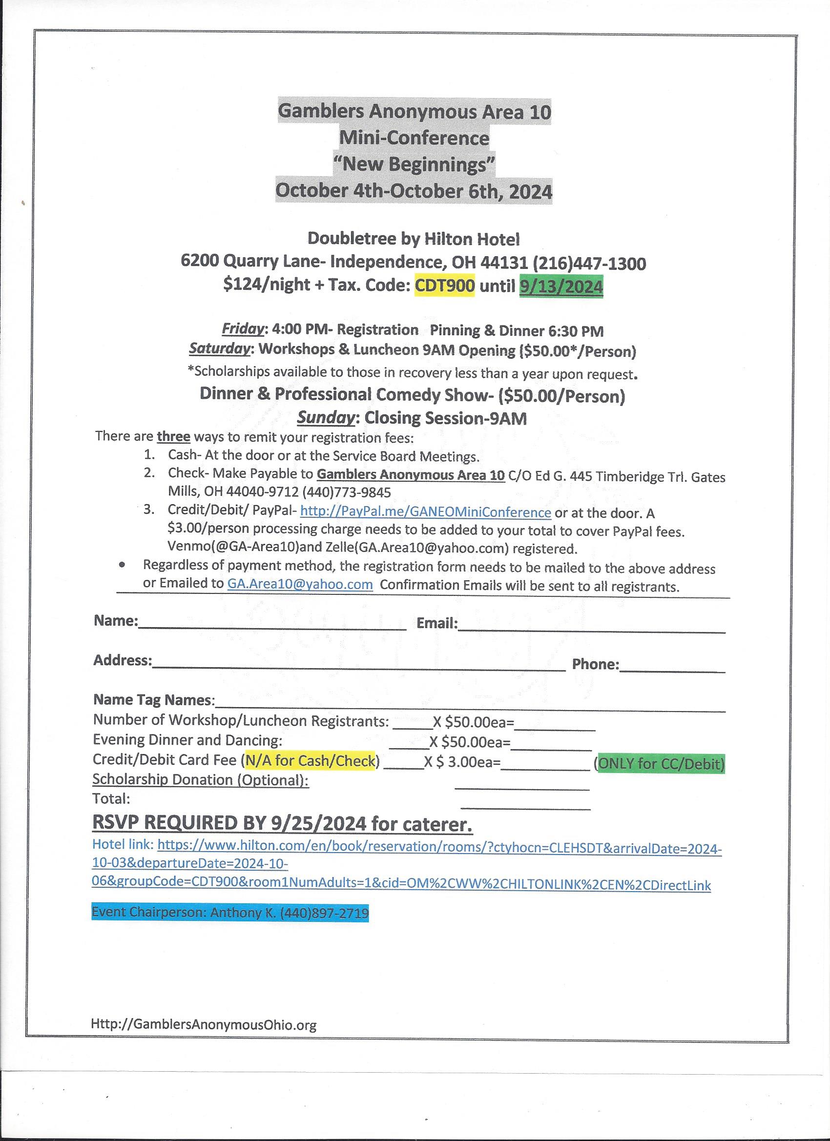 Conferences Events Gamblers Anonymous Area 10 Meetings