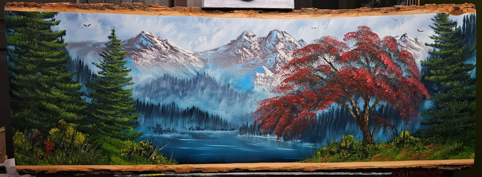 Knife Mountain Waterfall - Paintings - Paint with Phizz