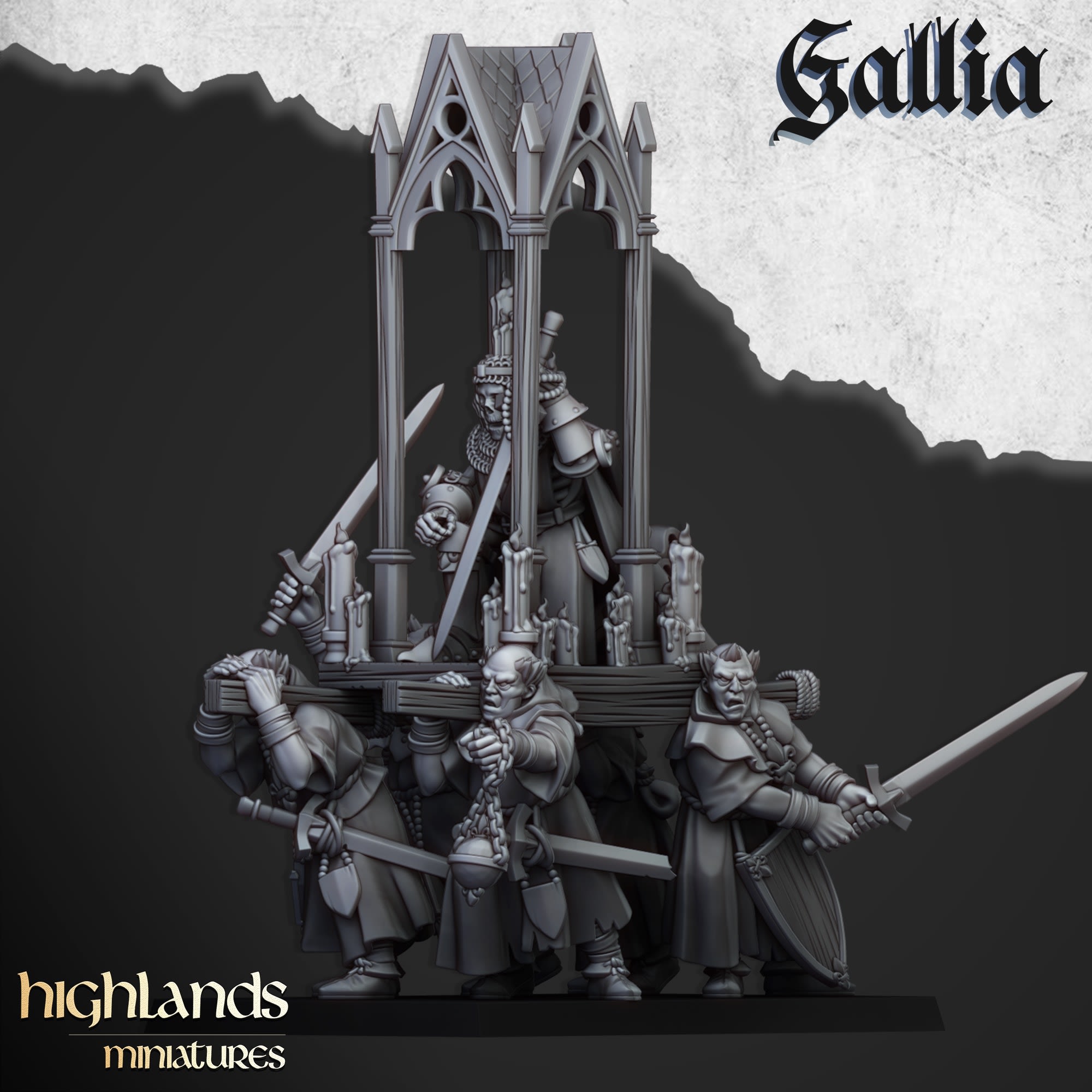 Gallia Reliquary with Pilgrims - Highland Miniatures - MTG Terrain ...