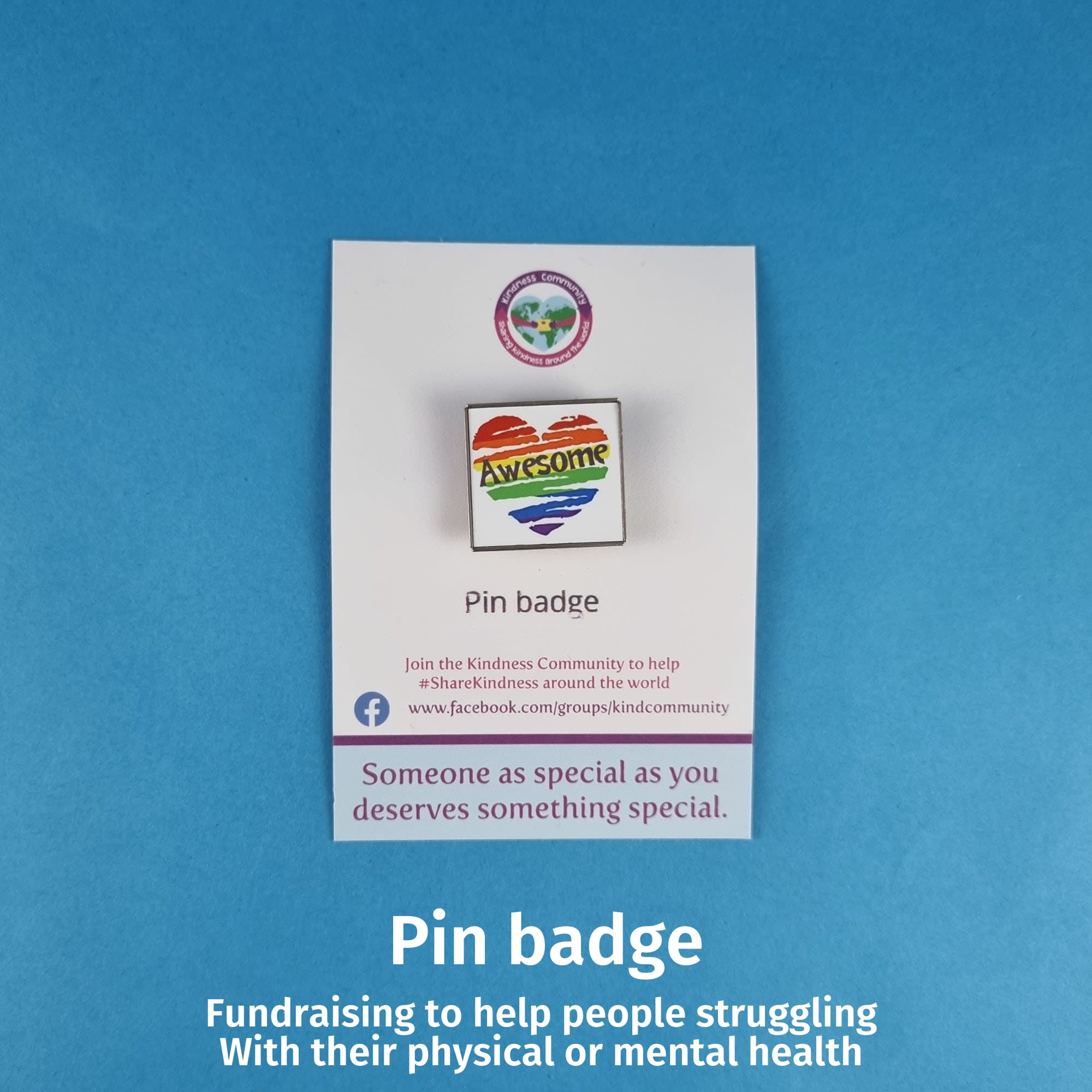 Awesome pin badge - Kindness Pin Badges - Kindness Community ...