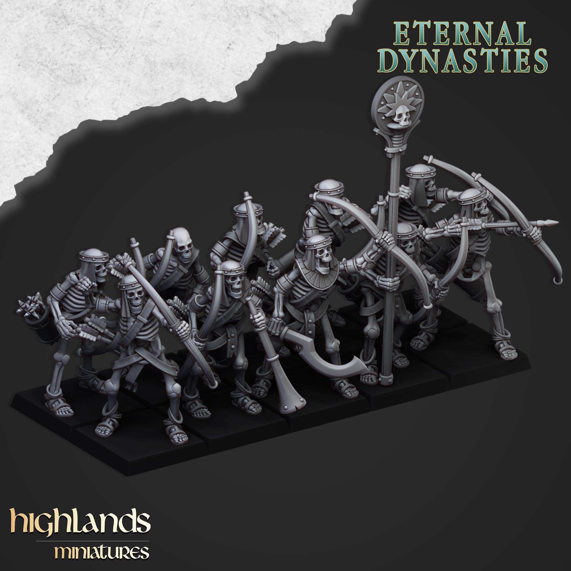 Skeleton Archers - Highland Miniatures - MTG Terrain | Terrain Building ...