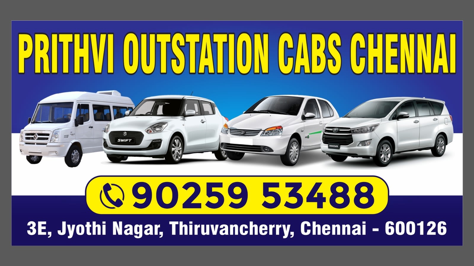 Prithvi Outstation Cabs Chennai