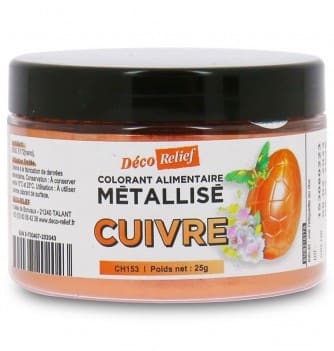 Metallic Food Colorant Metallic Food Coloring - Copper Powder - 25g - Coloring - The Chef ...