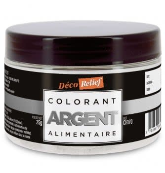 Metallic Food Colorant Metallic Food Coloring - Bright Silver - 25g - Coloring - The Chef ...