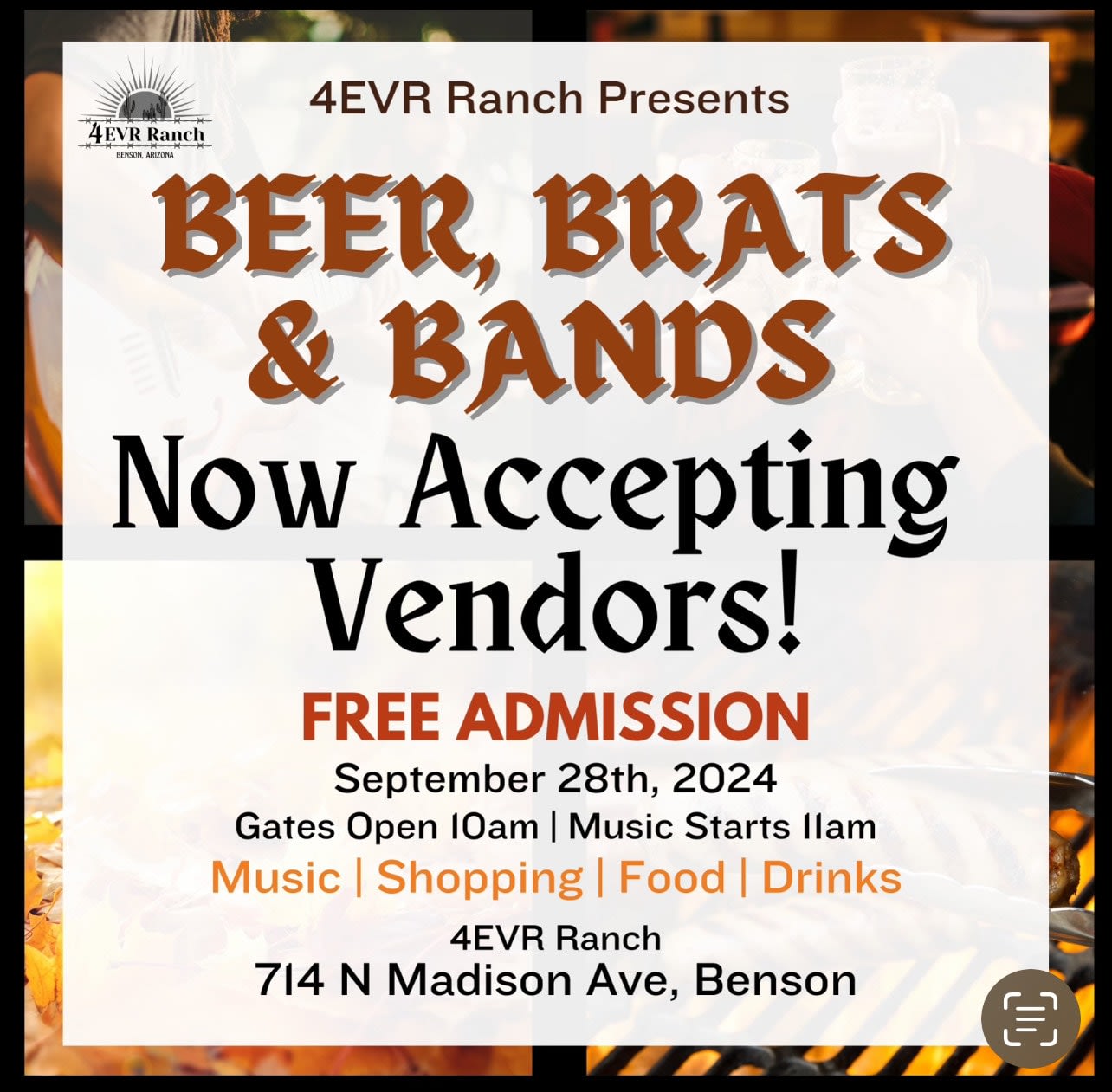 Band Application Beer, Brats & Battle of the Bands 4Evr Ranch Equestrian Center