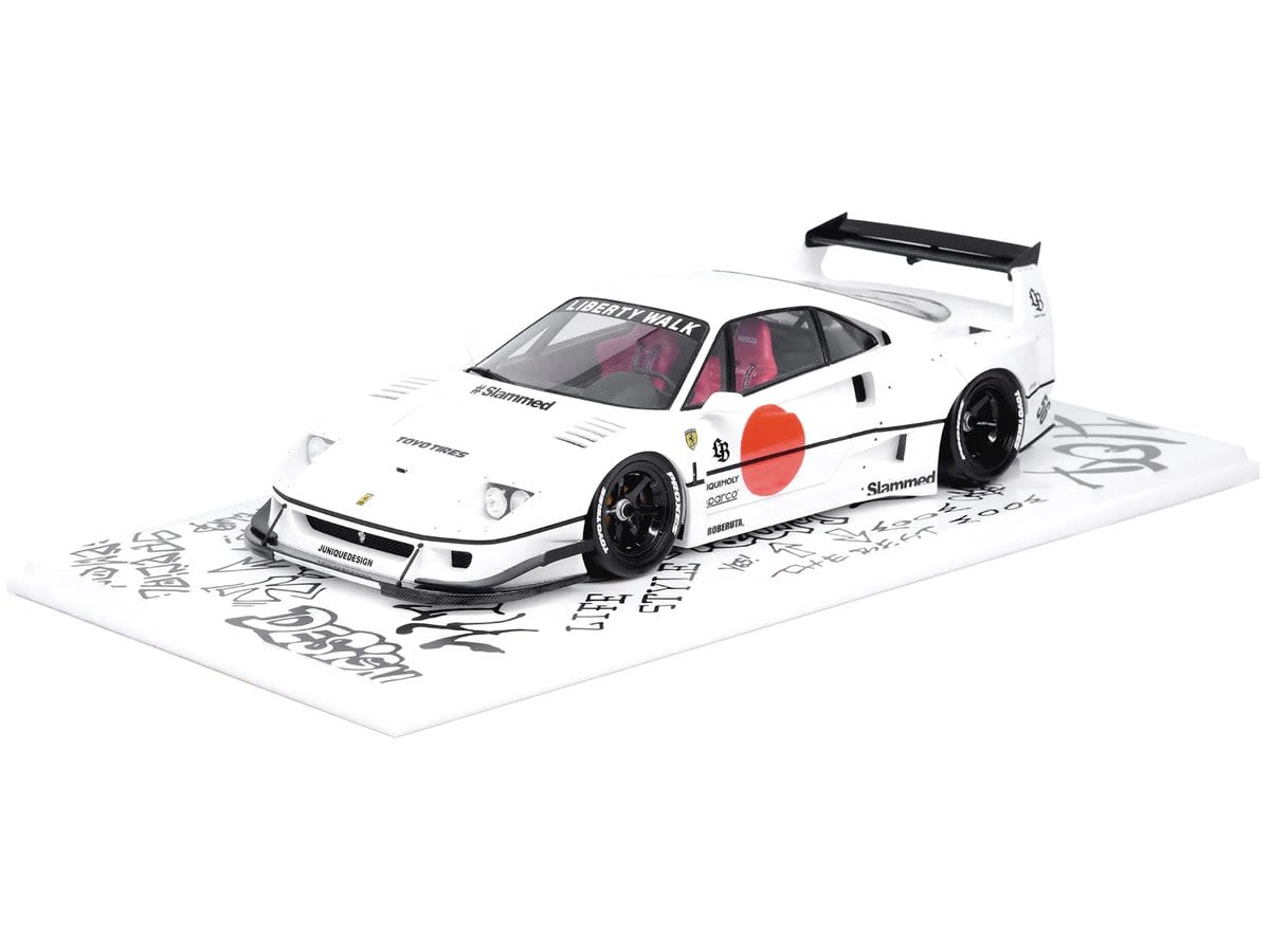 LBWK F40 WHITE TOKYO AUTO SALON 2023 1/18 - Inno Models - El