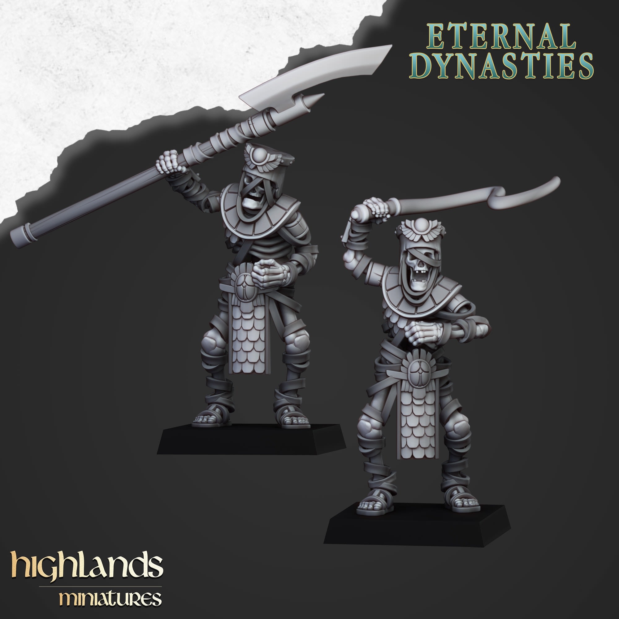 Ancient Guard Skeleton Chariots - Highland Miniatures - MTG Terrain ...