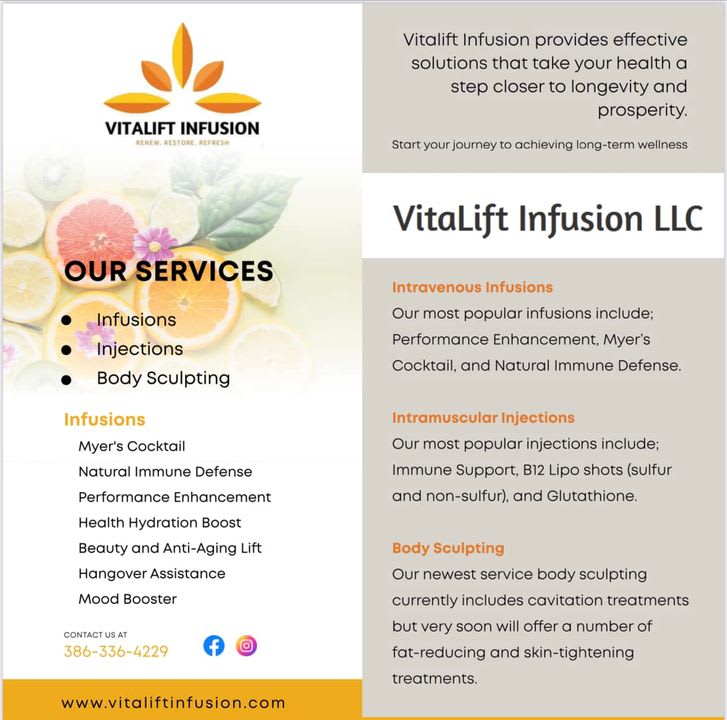 Myer's Cocktail - (IV) Infusions - Vitalift Infusion | IV Infusion & Body  Sculpt - Medical Spa | DeLand