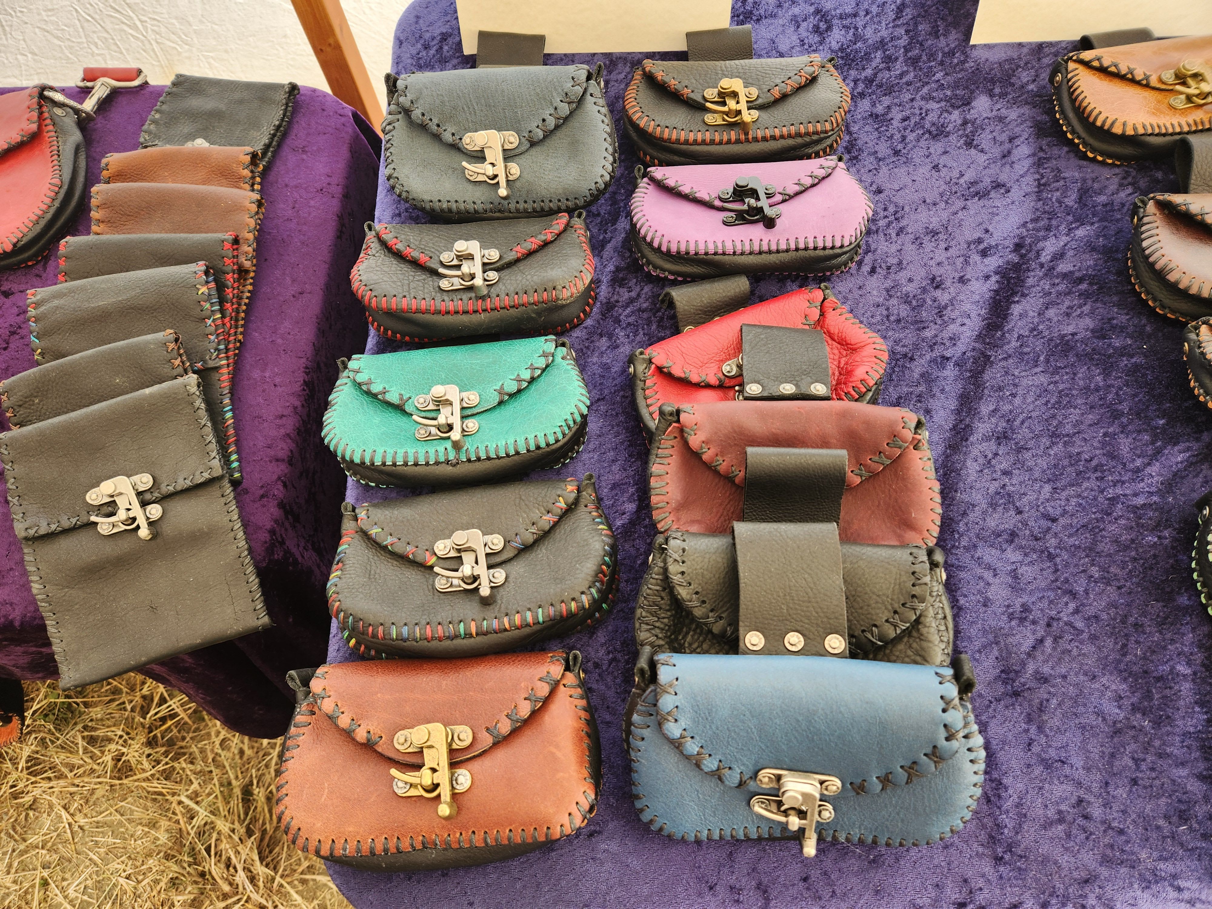 ladies tobacco pouch Tobacco Pouch with Riveted Belt Loop