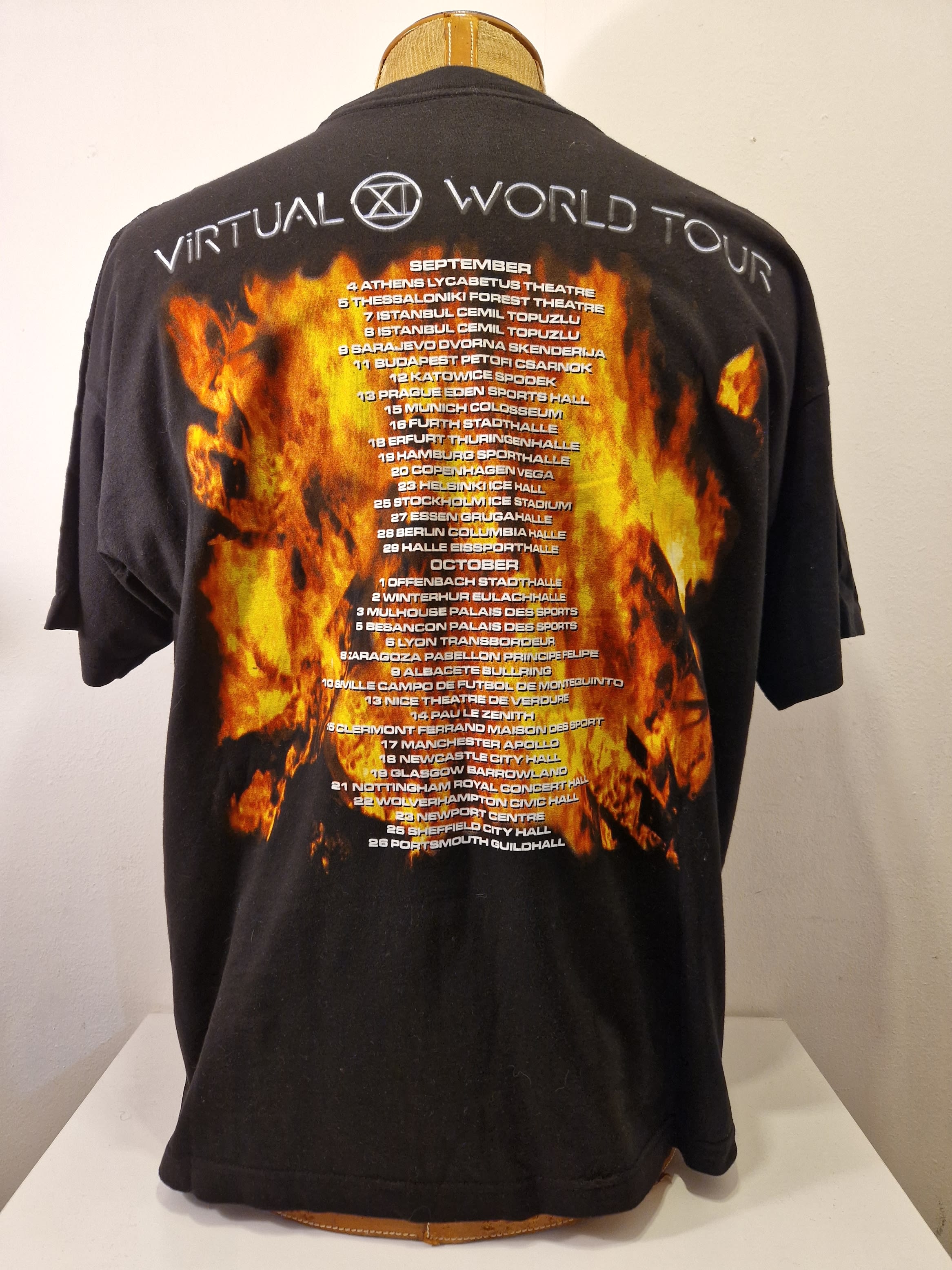 Vintage 1998 Iron Maiden Virtual XI World Tour T-Shirt