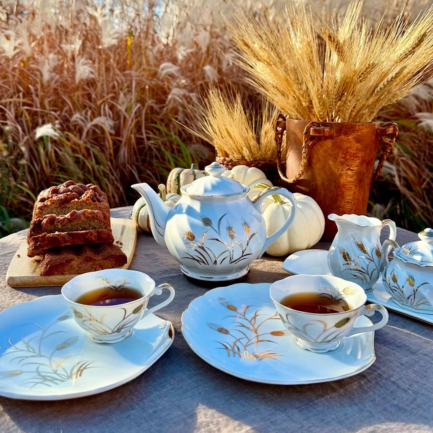 Spode Blue Italian Tea Set - My Vintage Table Sets - Casa