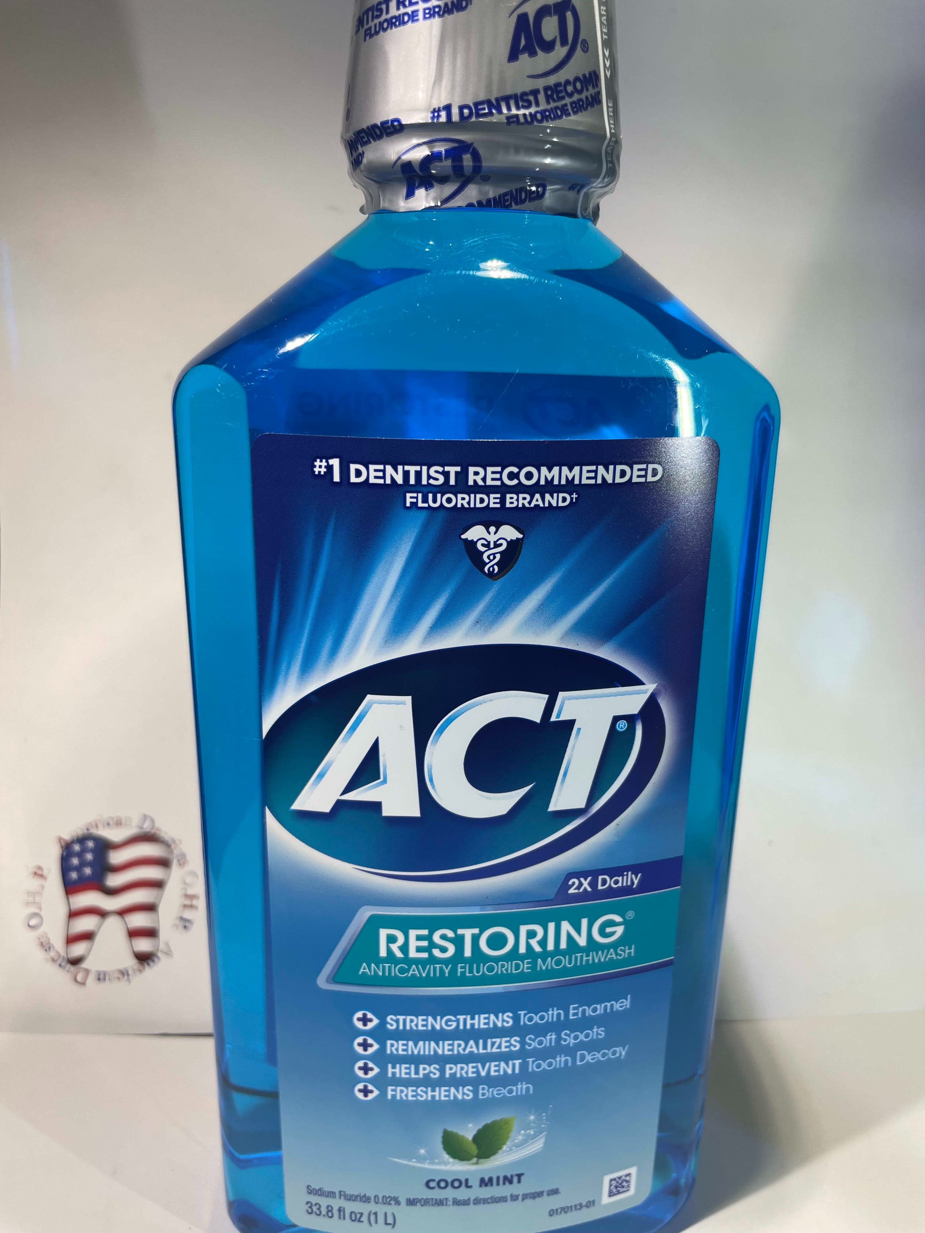 ACT Total Care Anticavity Fluoride Mouthwash Icy Clean Mint, image size:3024x4032