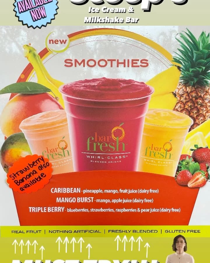 Mango Burst Smoothie Smoothies Scoop's Ice Cream Milkshake