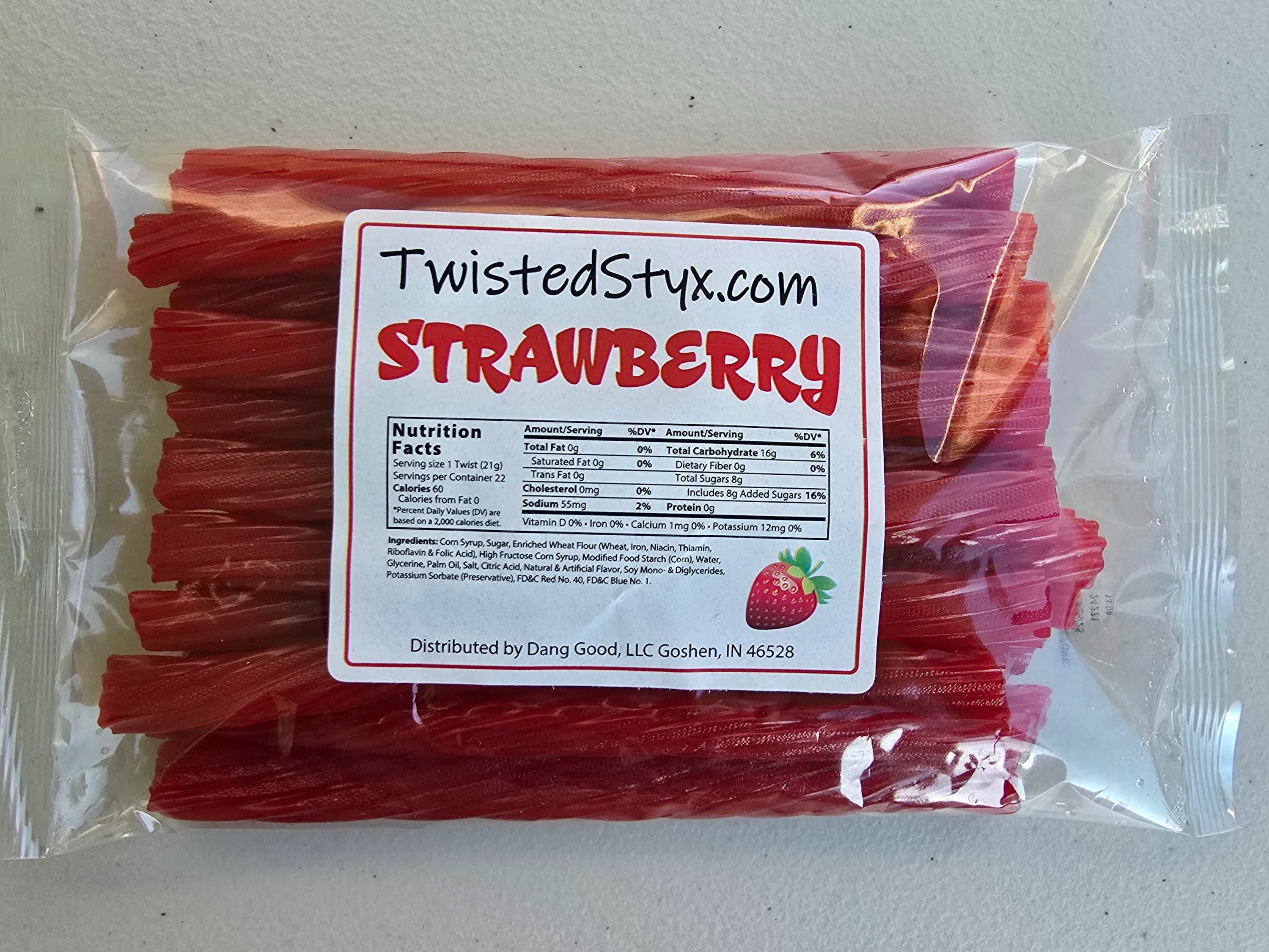 Jumbo Strawberry Twists Dang Good Licorice Twisted Styx Premium