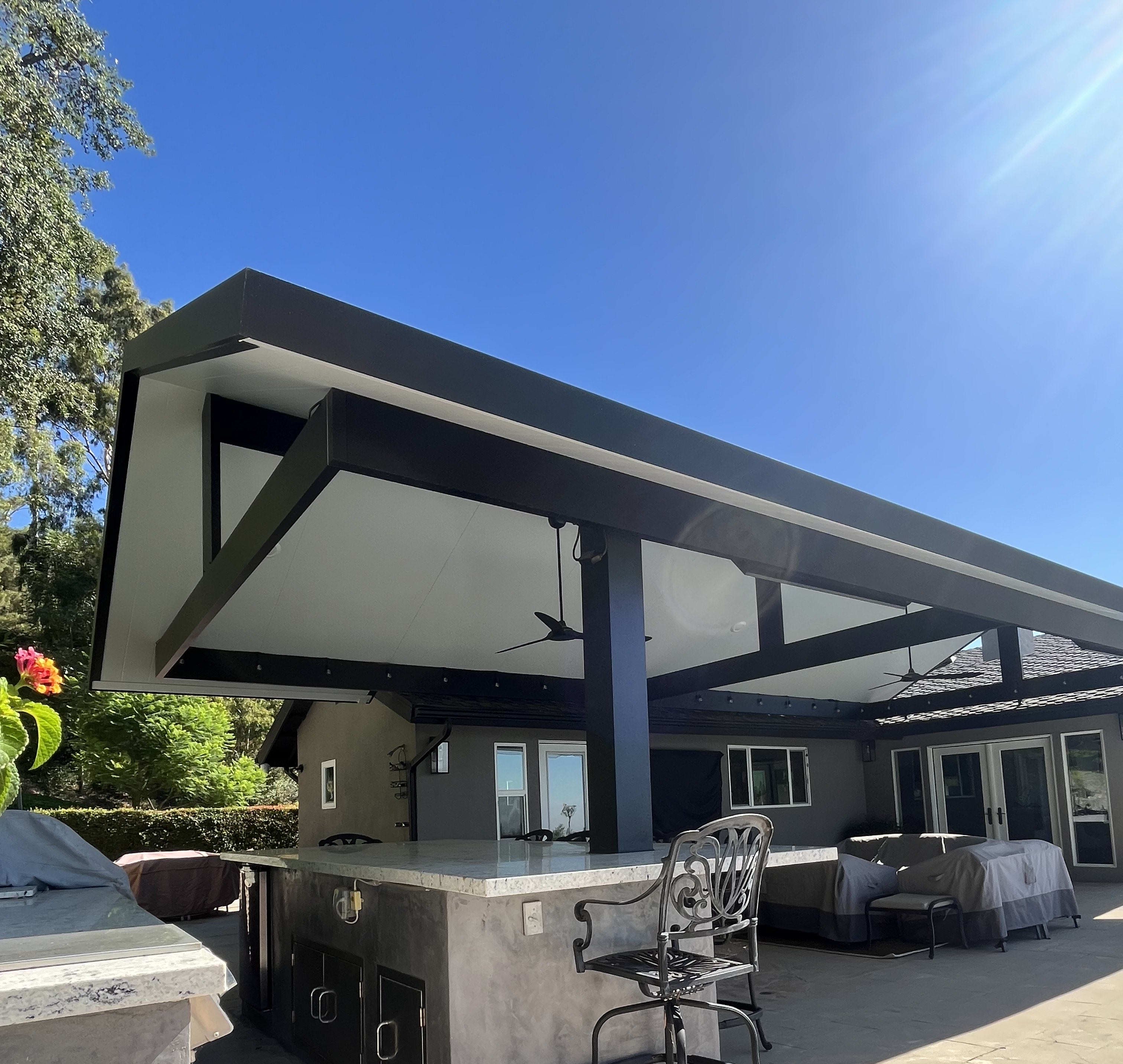 Gable Patio Covers Orange County | Custom Aluminum Roofs | Goldeneye