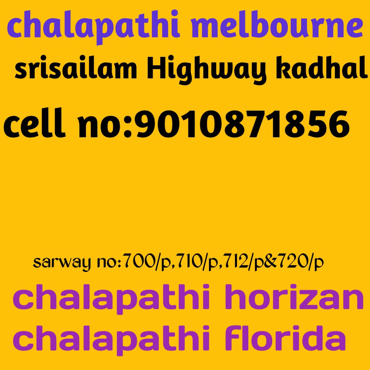 Chalapathi fortune city rachloor