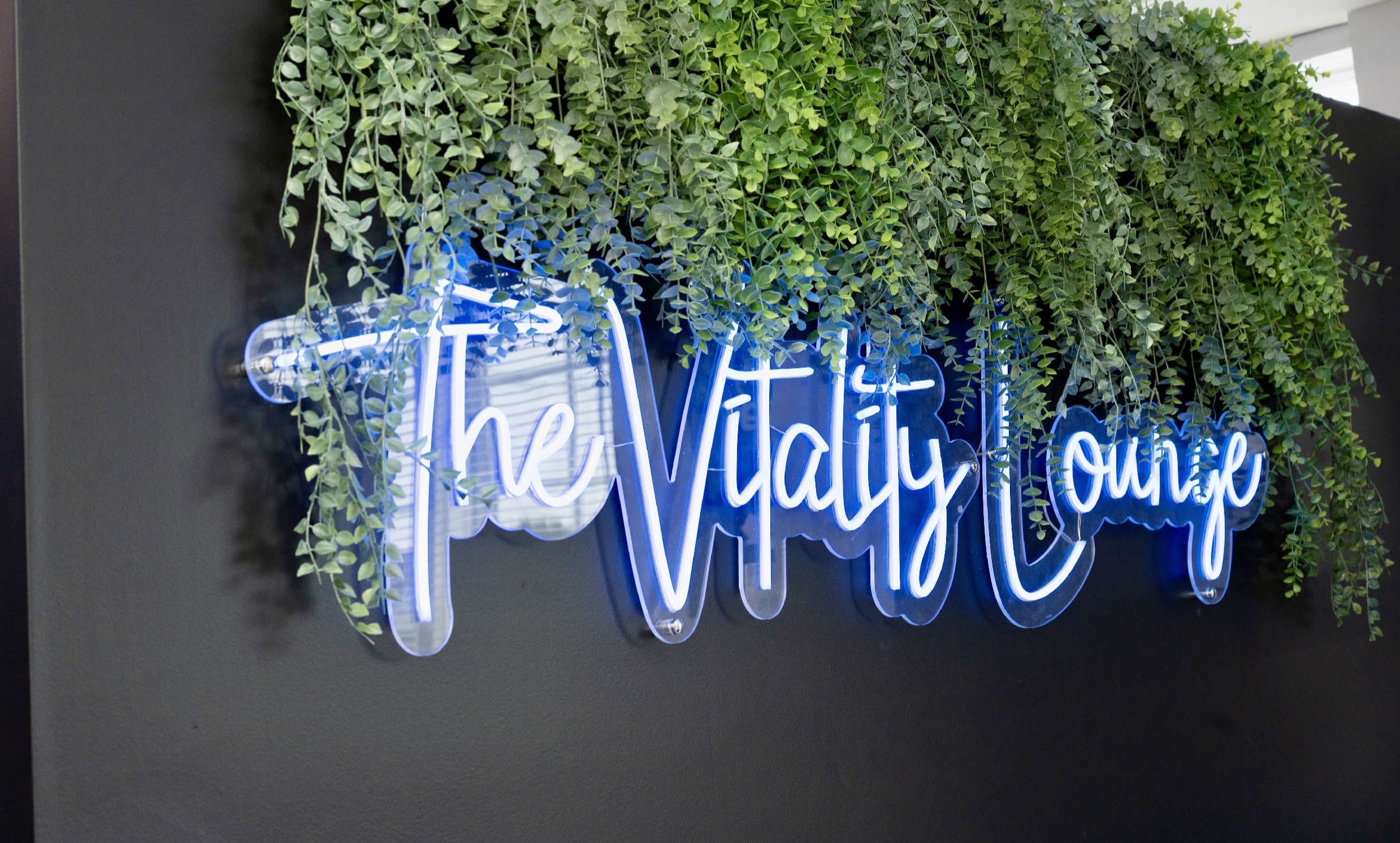 Clean, professional medical spa treatment room with neutral tones at The Vitality Lounge in Wallingford