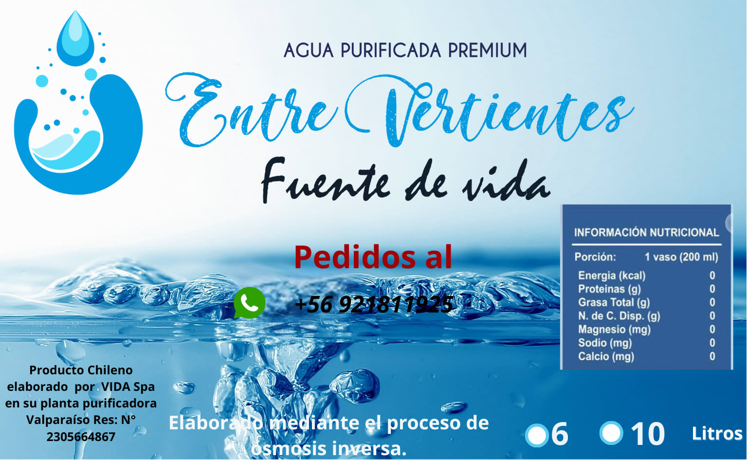 Agua Purificada Entre Vertientes