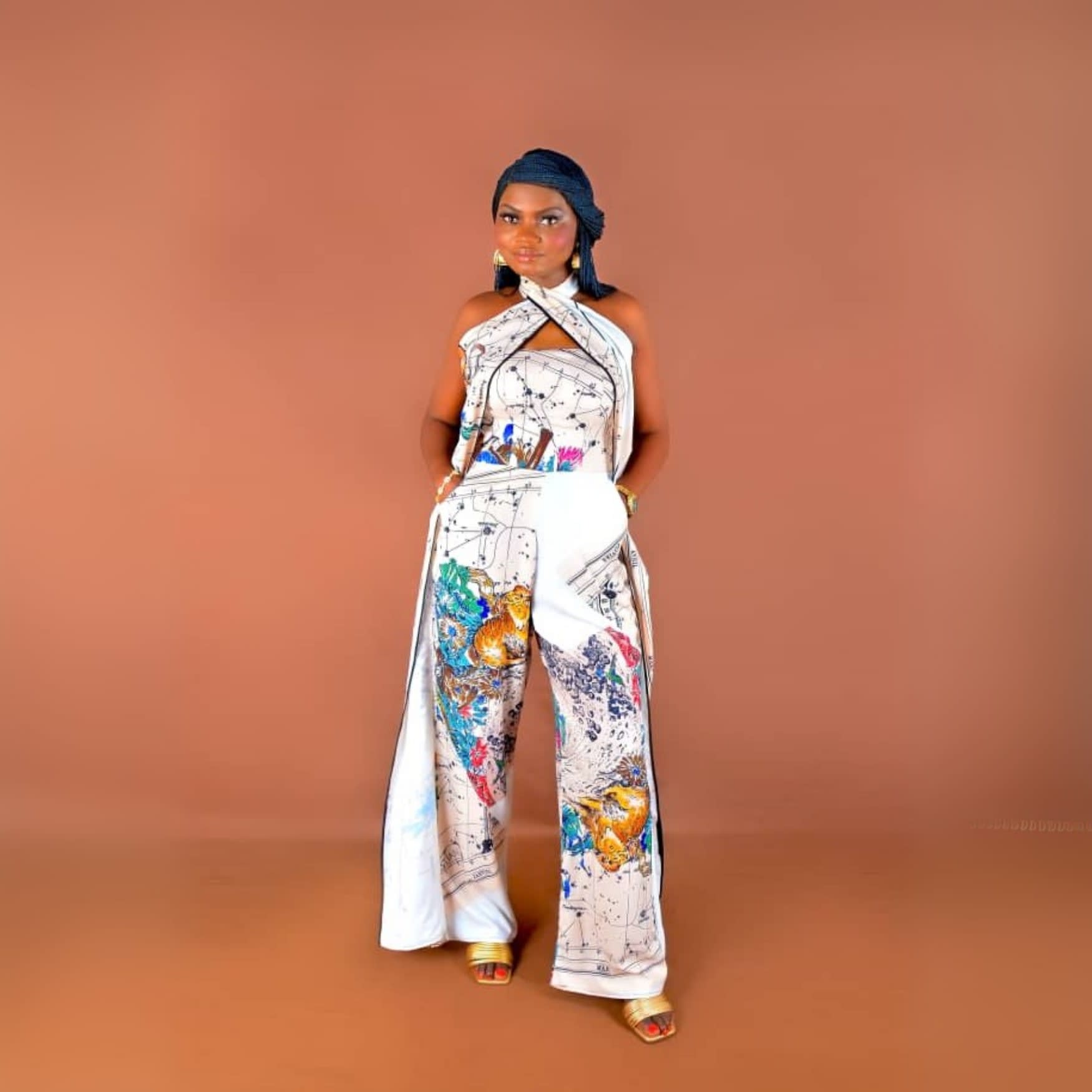 Moni-Qua Jumpsuit - Women African-Inspired Apparel - NiajaKoture