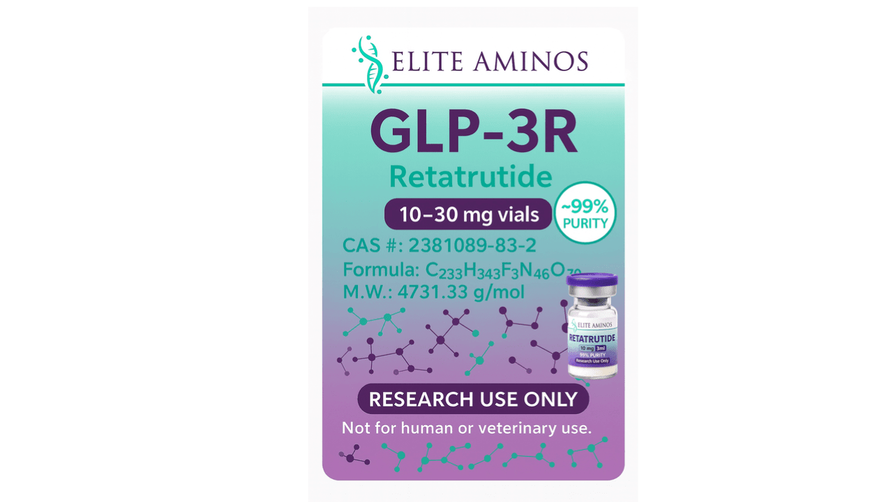 elite research peptides tirzepatide GLP-2T (Tirzepatide) 30mg - Research Peptides - Elite Aminos