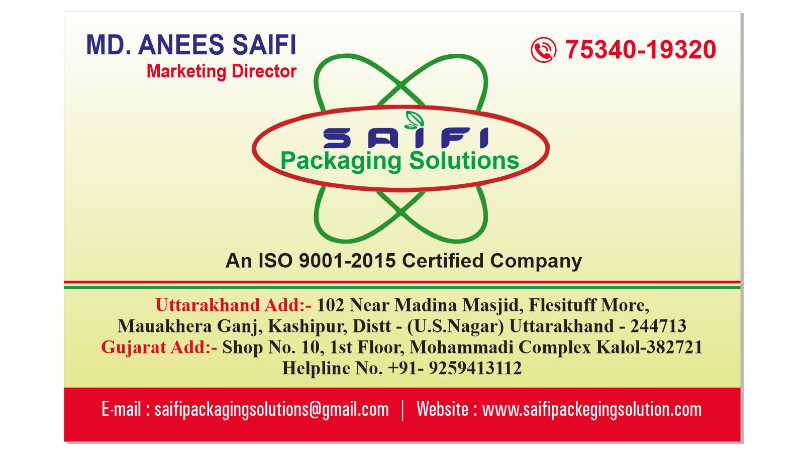 Saifi Packaging
