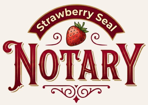 Strawberry Seal Notary