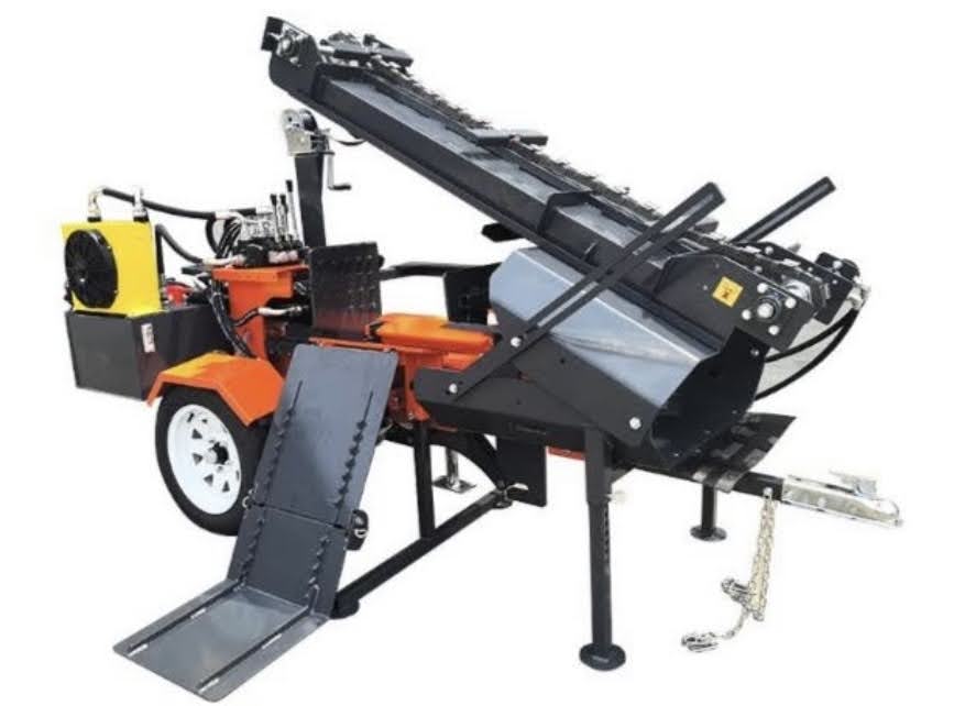 Rima LS37Pro-C Box Wedge Firewood Splitter with Conveyor and Log Lift