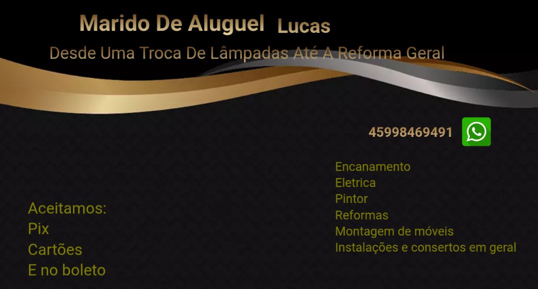 Atendimento pra cascavel e região.