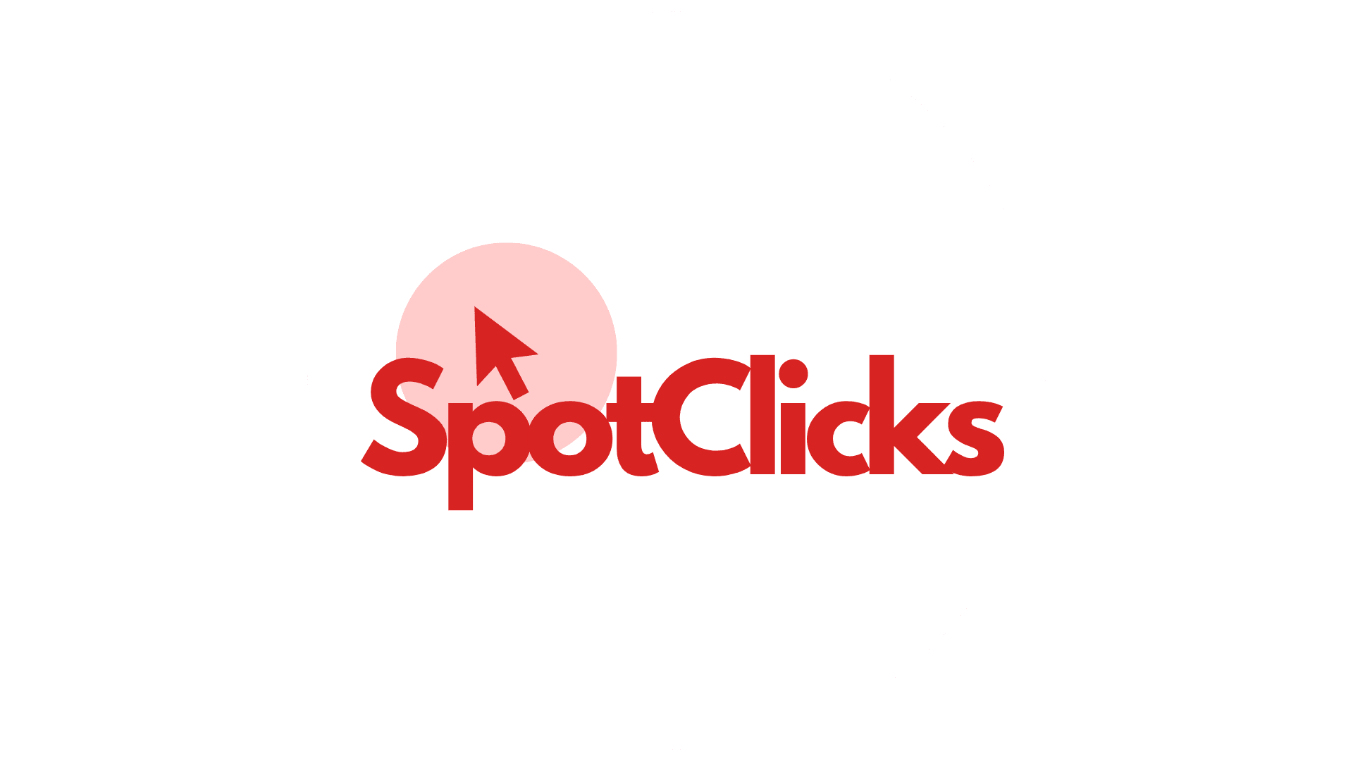 A logo for SpotClicks on a green background.