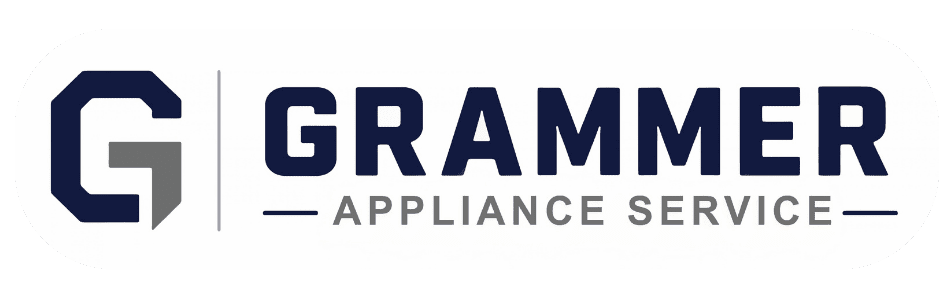 Appliance service logo on green background