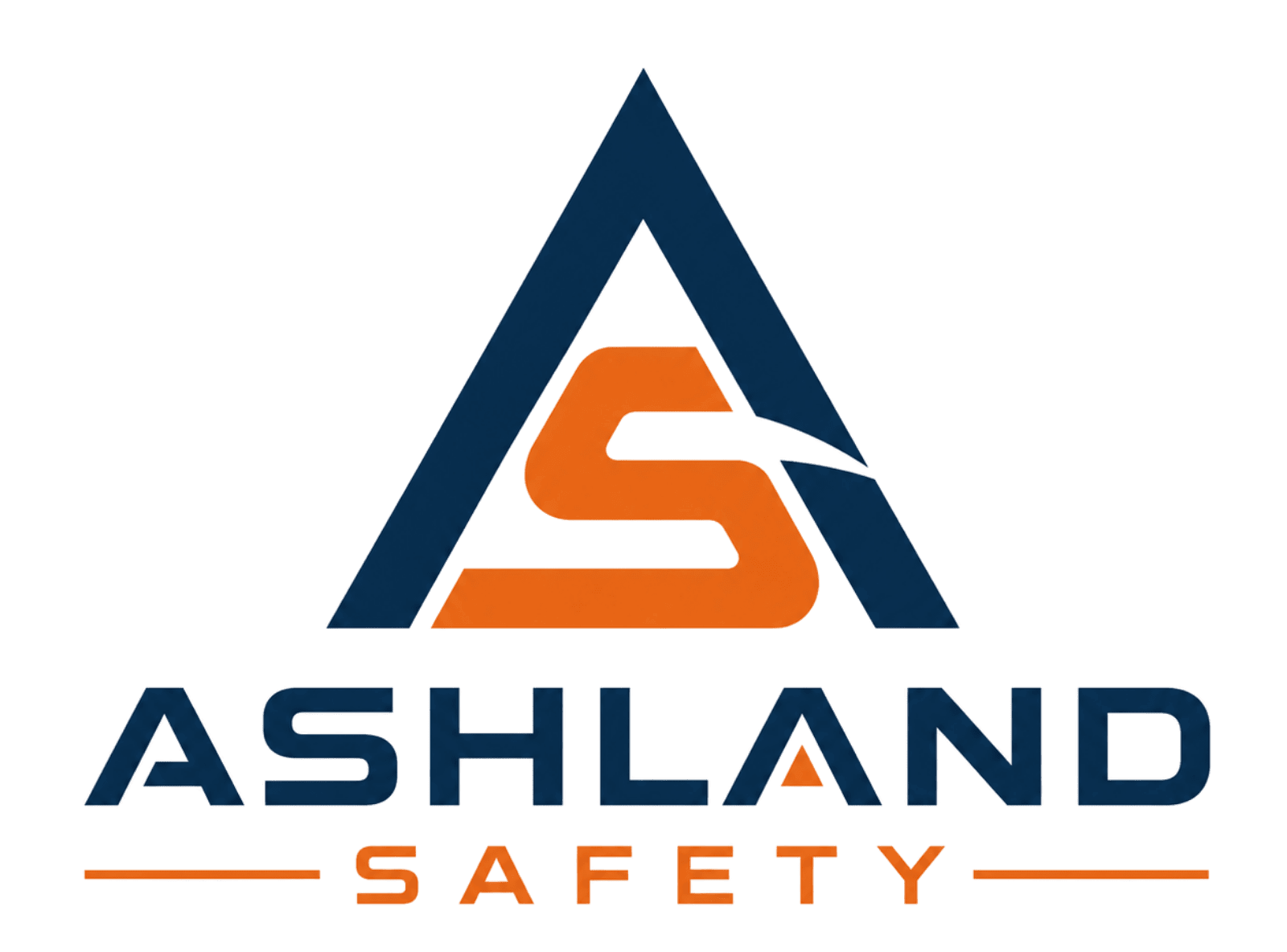 Corporate safety logo on solid green background