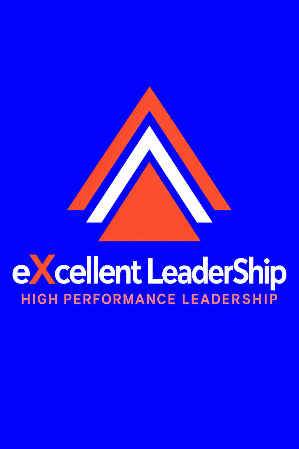 Corporate logo for leadership training with bold geometric design.