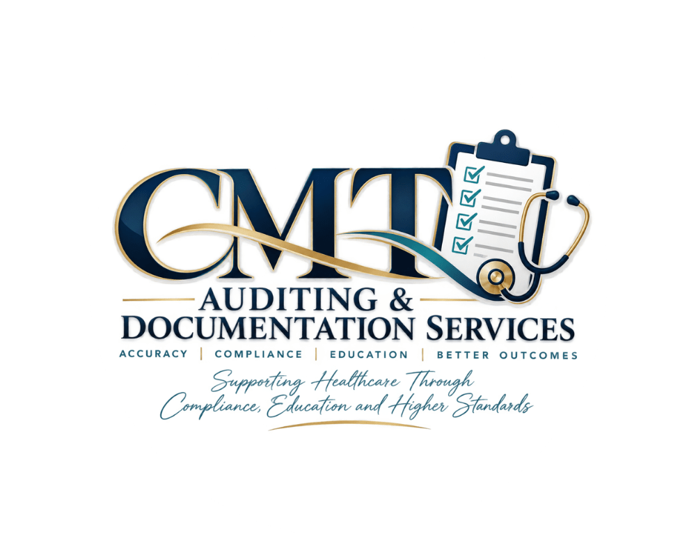 Logo for a healthcare auditing and documentation services company.