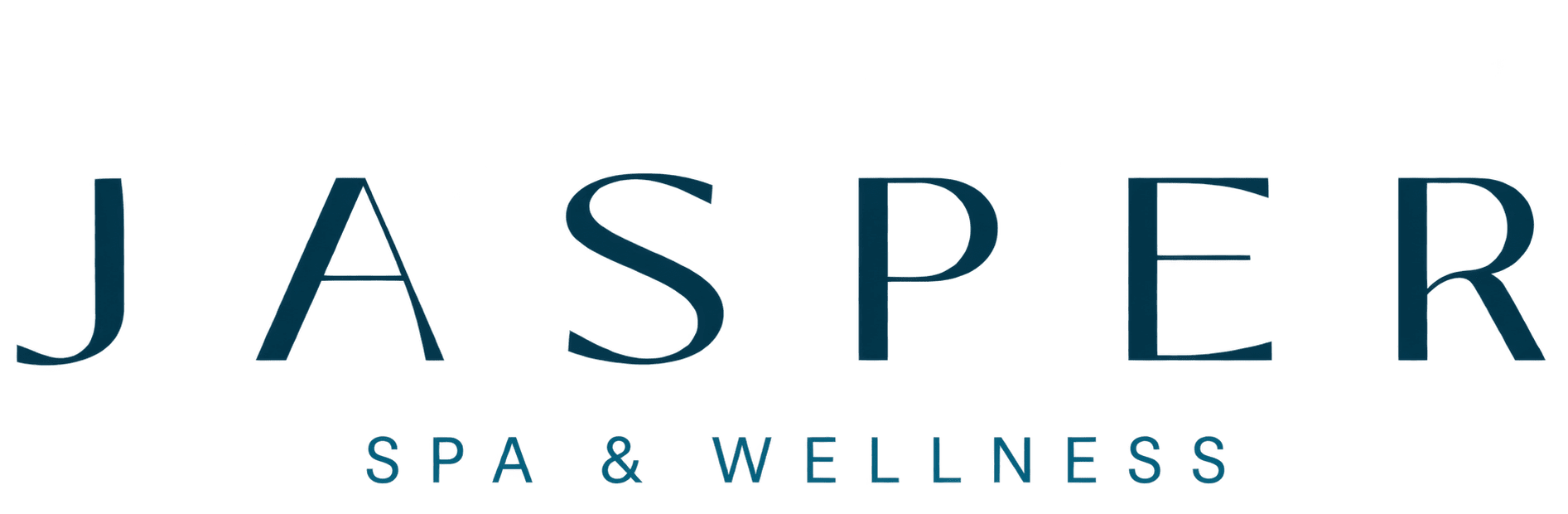 A spa and wellness business logo on a solid green background.