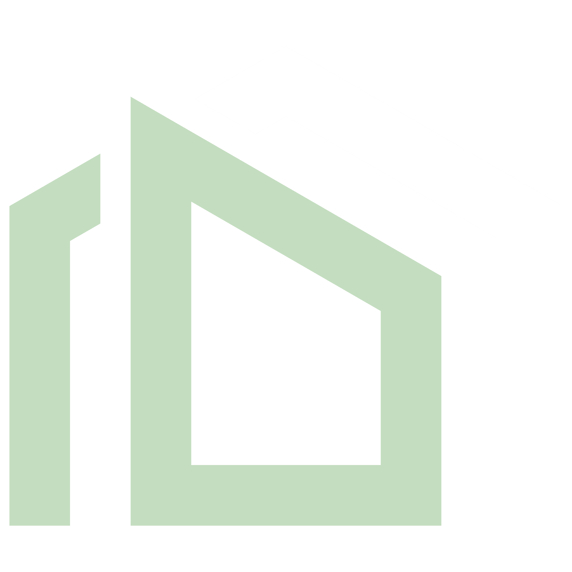 Minimalist house icon for real estate or home services
