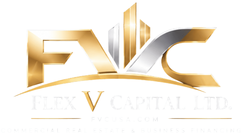 Logo for Flex V Capital Ltd. on green background