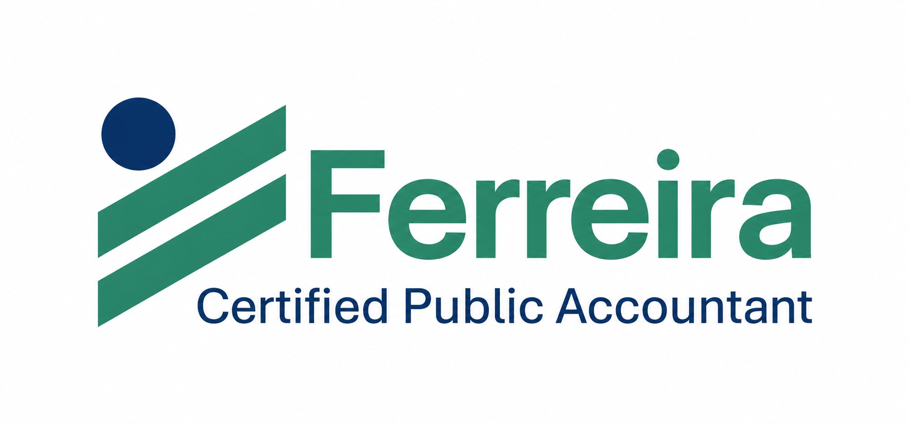 Logo for Ferreira Certified Public Accountant on plain white background.